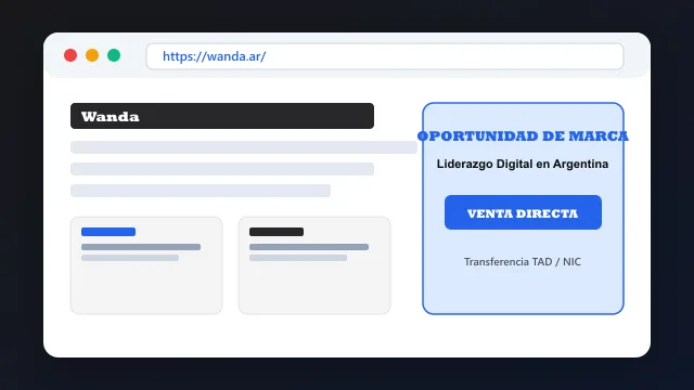 Modelo de aplicación comercial y proyectos digitales para wanda.ar