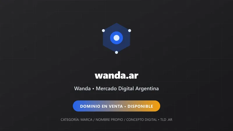 Identidad gráfica y activo digital para Wanda en Argentina